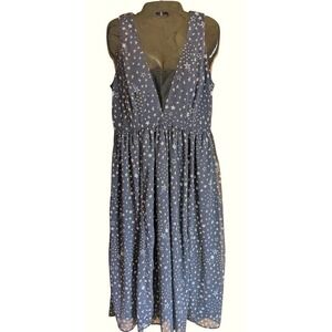Wayward Fancies eShakti Dress S Celestial Starry Night Whimsigoth Indie Midi